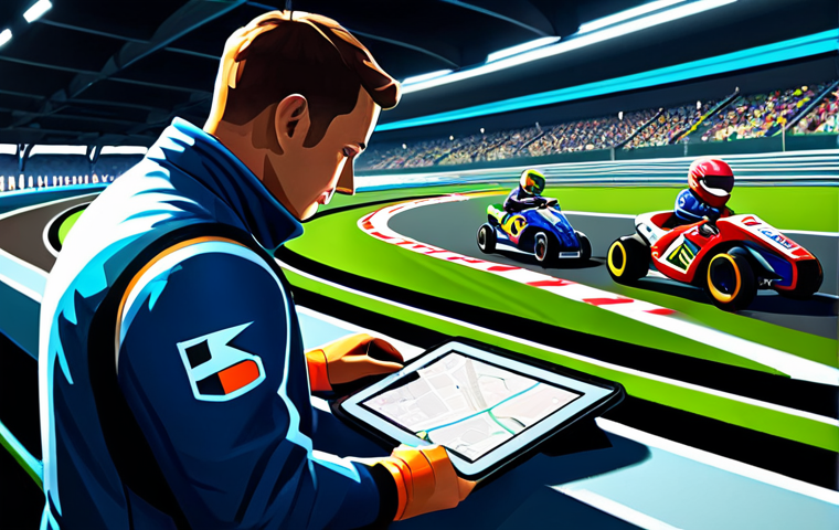카트라이더 초보 유저를 위한 트랙별 공략 노트 - Track Familiarization**

"A young KartRider Rush+ player, fully clothed in casual, family-friendly a...