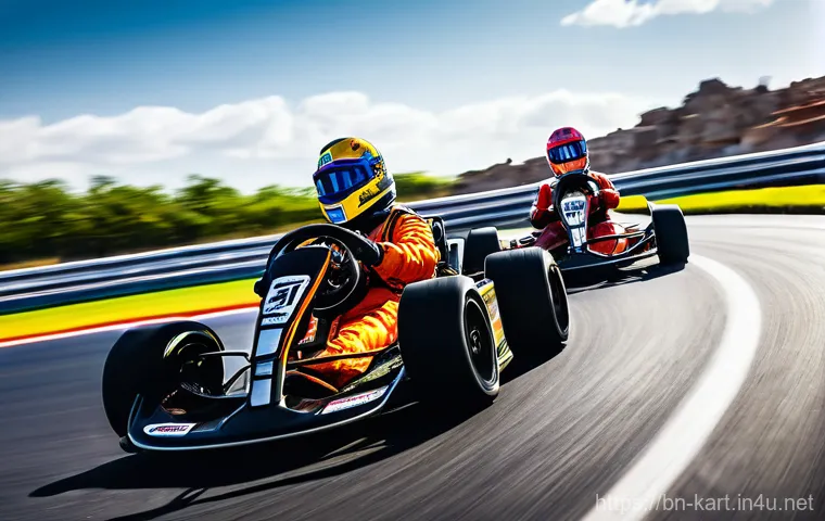 카트라이더 신규 기능 베타 리뷰 - **Prompt:** "A brightly lit, detailed shot inside a high-tech kart customization garage. Several uni... 카트라이더 신규 기능 베타 리뷰 - **Prompt:** "A brightly lit, detailed shot inside a high-tech kart customization garage. Several uni...