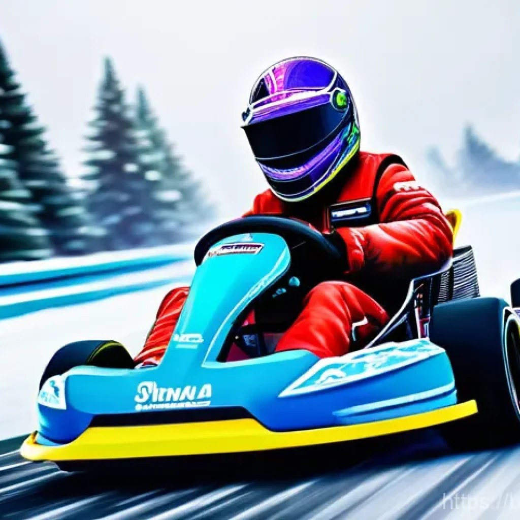 카트라이더 퀘스트 시스템 최적화 - **Prompt 1: Dynamic Festive Racing Challenge**
    "A male or female kart racer, mid-drift in a vibr...
