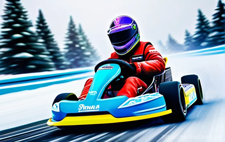 카트라이더 퀘스트 시스템 최적화 - **Prompt 1: Dynamic Festive Racing Challenge**
    "A male or female kart racer, mid-drift in a vibr...