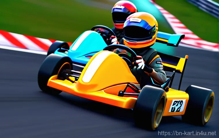 카트라이더 팬아트 대회의 새로운 방향 - **Prompt:** "A multi-panel comic strip (webtoon style) depicting a humorous incident involving Tippa...