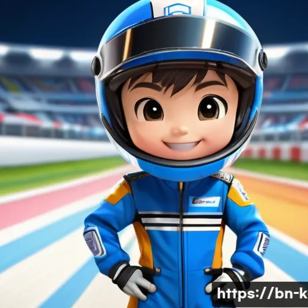 카트라이더 팬아트 대회의 성공적인 유저 경험 - **Prompt:** "A cute, Chibi-style illustration of Dao from KartRider, wearing a bright blue racing su...